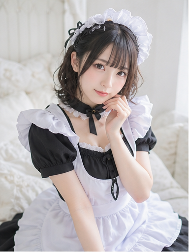 メイド衣装のポートレート